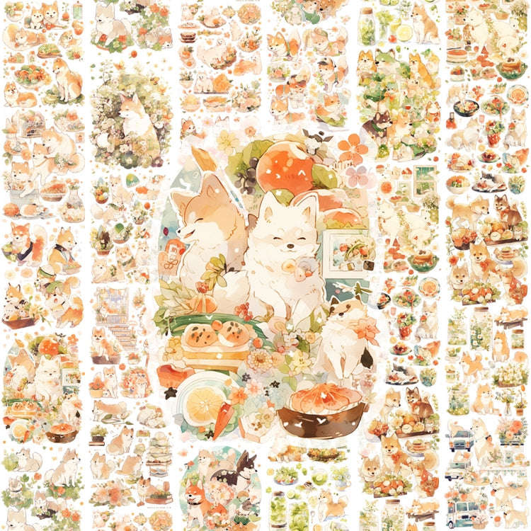5cm X 5m (150cm Pattern Length Loop) Washi Tape Cute Girl Heart Diary Tape, Style: Dogs Daily Life