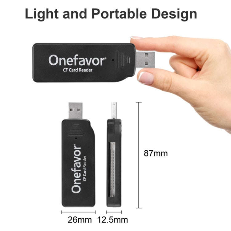 Onefavor USB2.0 High Speed Read And Write CF Card Reader, Model: USB Interface