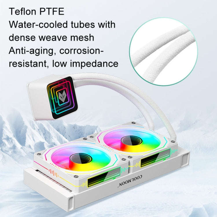 COOLMOON Glacier 240 Water Cooling Radiator Desktop ARGB Multi-Platform Integrated Lens CPU Water...