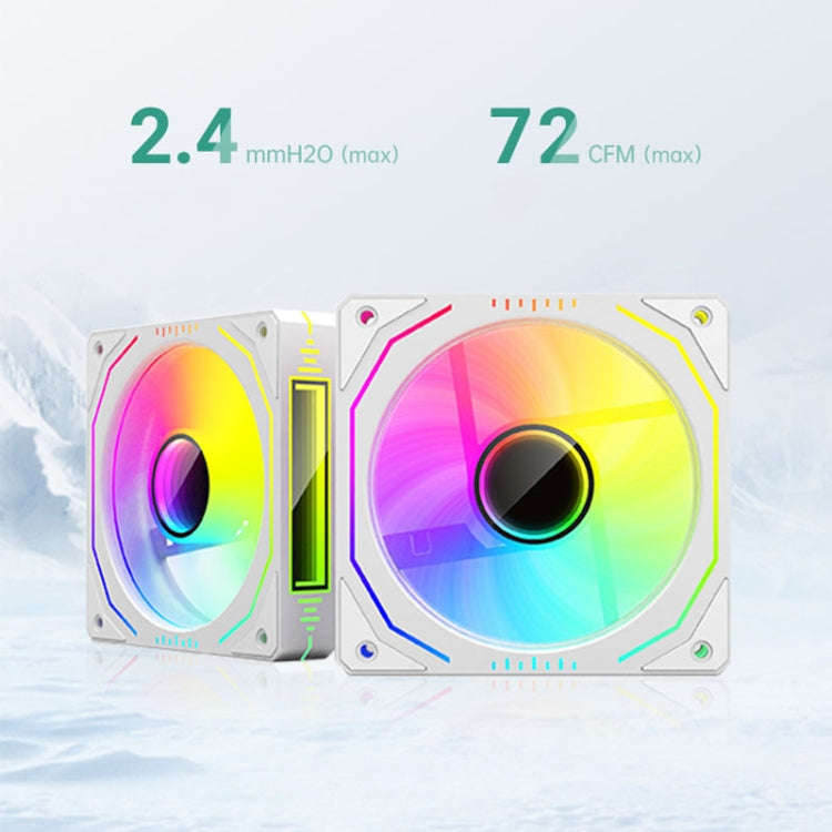 COOLMOON Glacier 240 Water Cooling Radiator Desktop ARGB Multi-Platform Integrated Lens CPU Water...