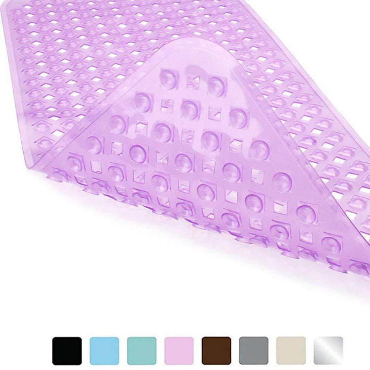 Non-slip Bath Mat Diamond Cut Bathtub Mats With Drain Holes And Suction Cup 88 x 40cm(Transparent...