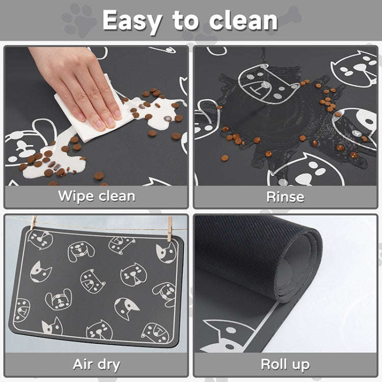 Pet Floor Mat Anti-Tear And Bite Absorbent Feeding Mat Sleeping Anti-Slip Dog Nest Pad, Style: Ca...