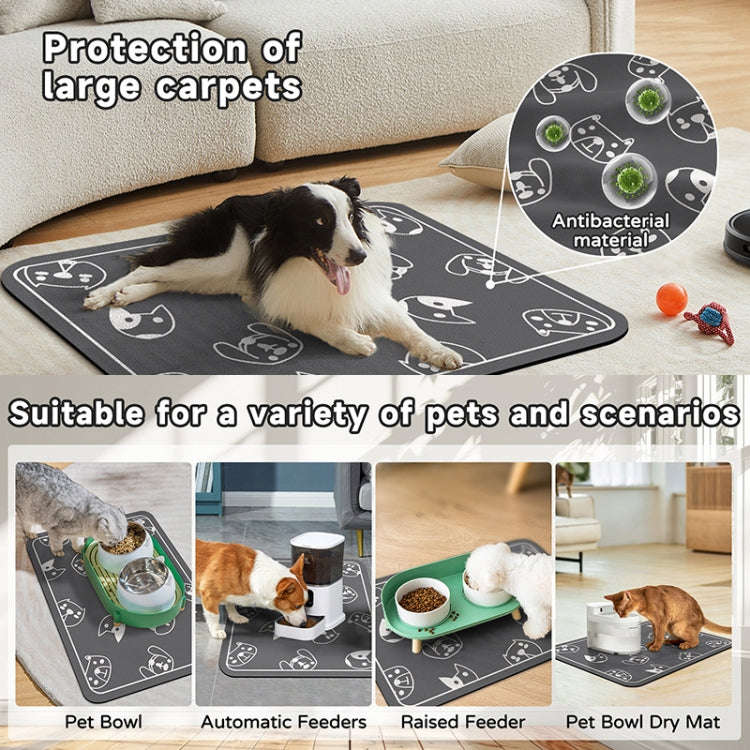 Pet Floor Mat Anti-Tear And Bite Absorbent Feeding Mat Sleeping Anti-Slip Dog Nest Pad, Style: Ca...