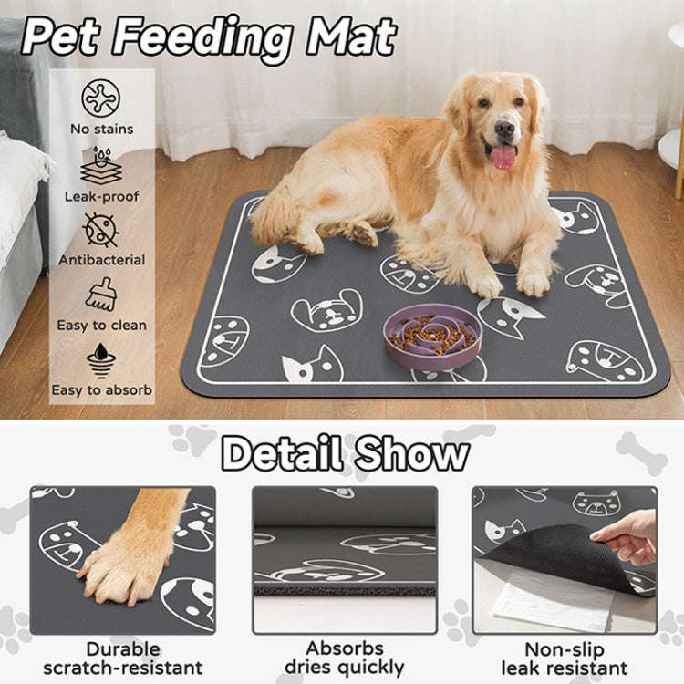 Pet Floor Mat Anti-Tear And Bite Absorbent Feeding Mat Sleeping Anti-Slip Dog Nest Pad, Style: Ca...