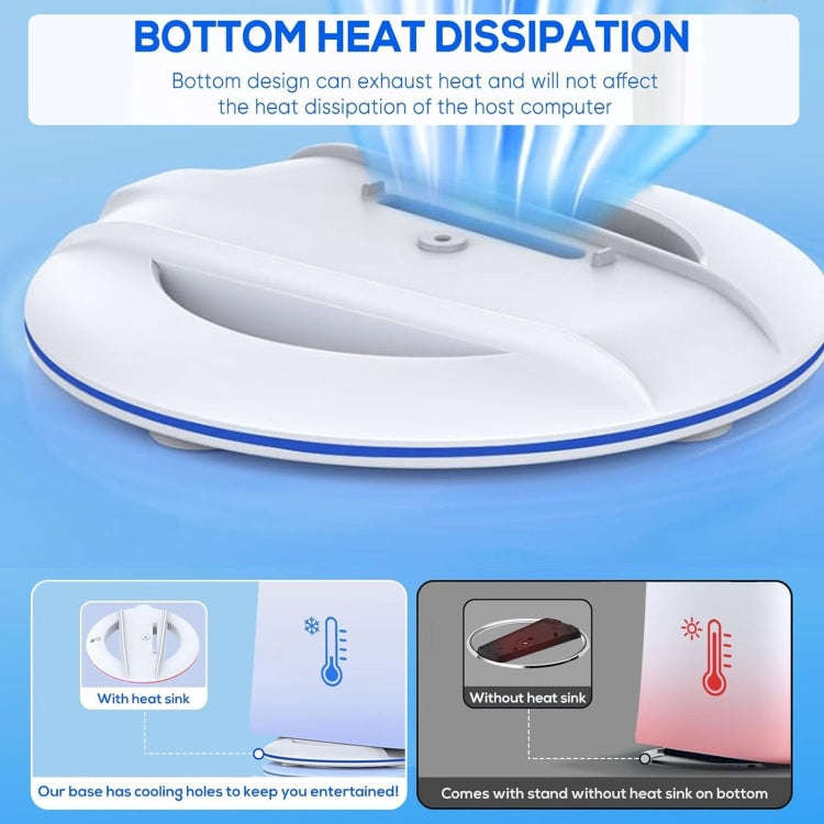 For Sony PS5 Slim IPEGA Universal Game Console Vertical Cooling Base Holder, Color: White