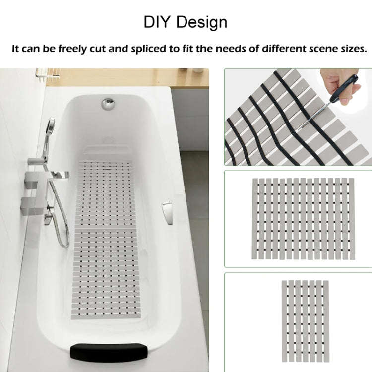 Shower Room Bathing Anti-slip Foot Mat Household Waterproof Anti-fall Bathroom Floor Mat, Size: 4...
