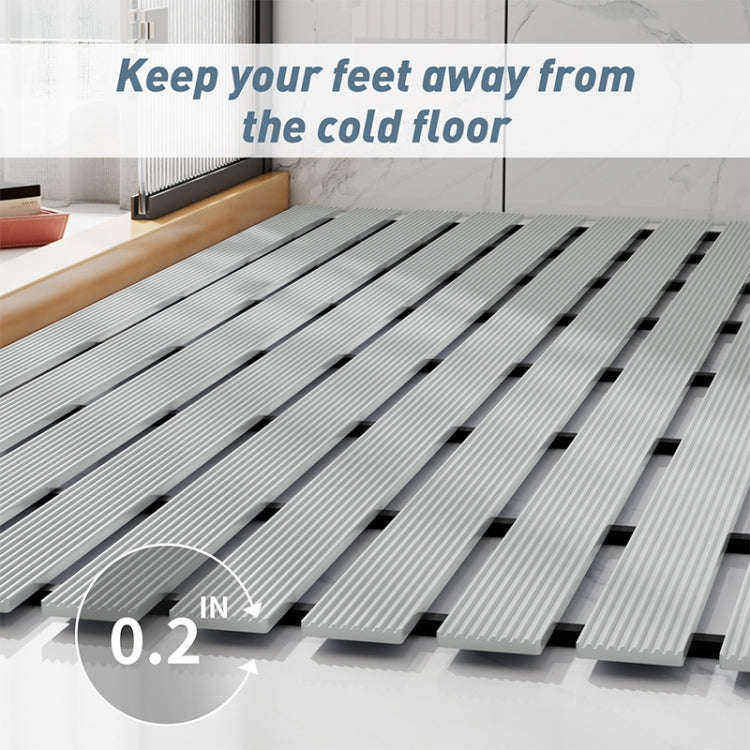 Shower Room Bathing Anti-slip Foot Mat Household Waterproof Anti-fall Bathroom Floor Mat, Size: 4...