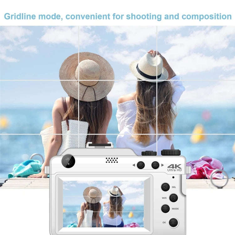 3-Inch Display Digital Camera Dual Front And Rear Cameras 48MP, 18x Digital Zoom 4K HD Camcorder(...