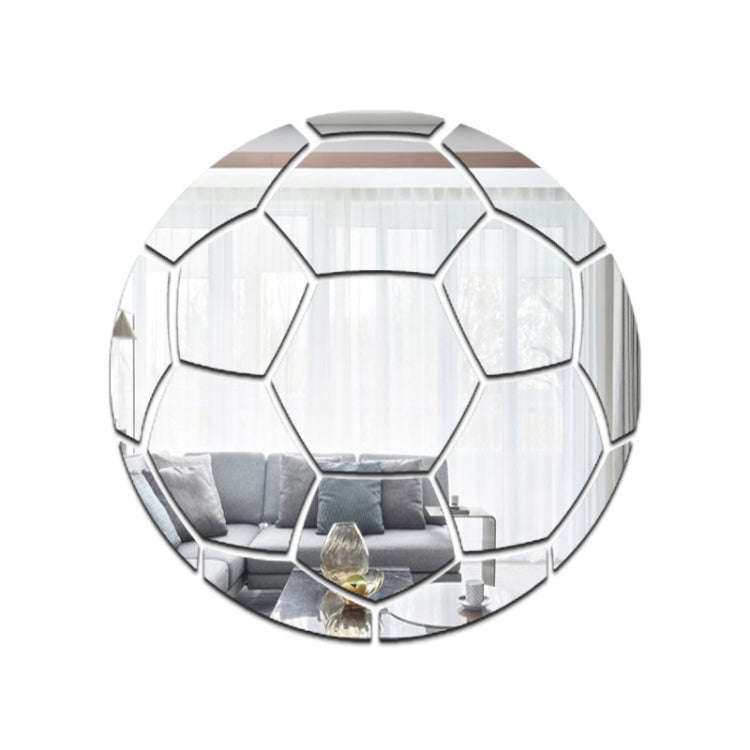 15cm Football Acrylic 3D Wall Stickers Self-adhesive Home Background Wall Decoration Mirror Paste...