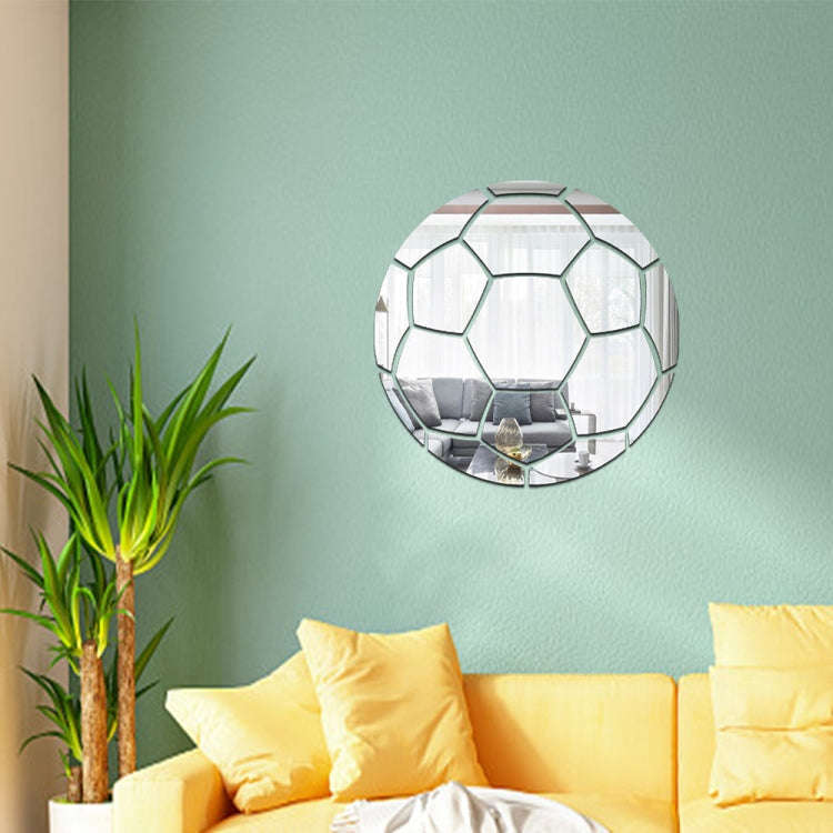 20cm Football Acrylic 3D Wall Stickers Self-adhesive Home Background Wall Decoration Mirror Paste...