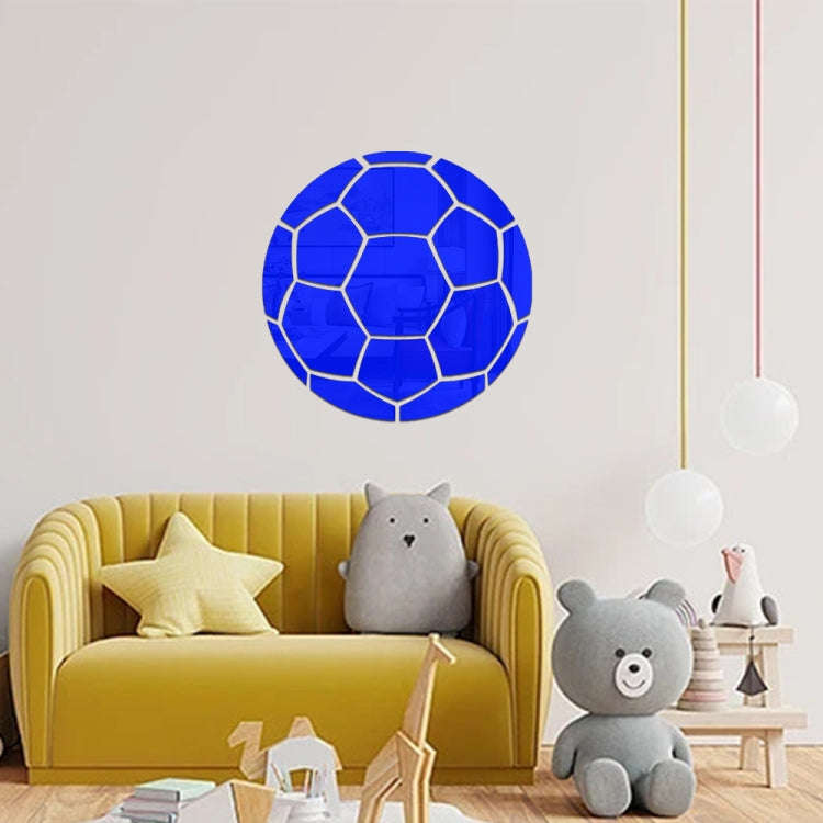 20cm Football Acrylic 3D Wall Stickers Self-adhesive Home Background Wall Decoration Mirror Paste...