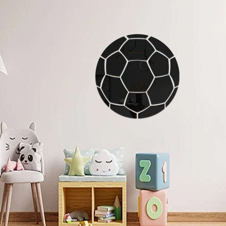 20cm Football Acrylic 3D Wall Stickers Self-adhesive Home Background Wall Decoration Mirror Paste...