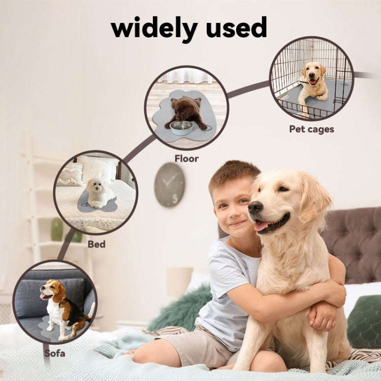 Summer Pet Cooler Pad Dogs Sleeping Pad Anti-Slip Scratch Resistant Cooling Mat, Size: 45x60cm(Be...