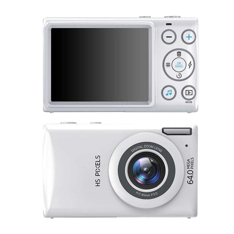 2.8-Inch Display Digital Camera 64MP 4K HD Camcorder With 18x Digital Zoom(White)