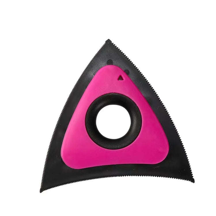 Triangular Shaped Cats And Dog Sofa Hair Remover Pet Litter Carpet Brush(Rose Pink)
