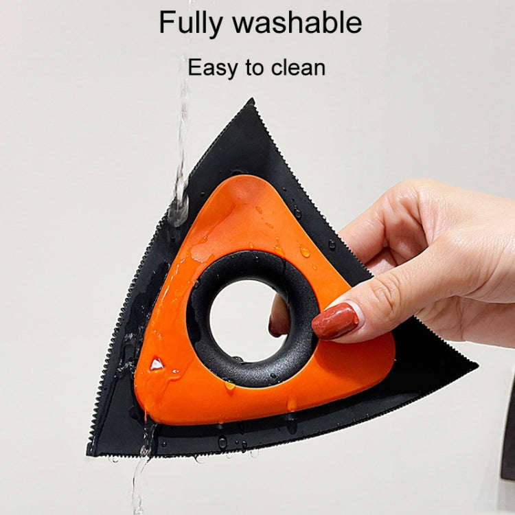 Triangular Shaped Cats And Dog Sofa Hair Remover Pet Litter Carpet Brush(Dark Green)