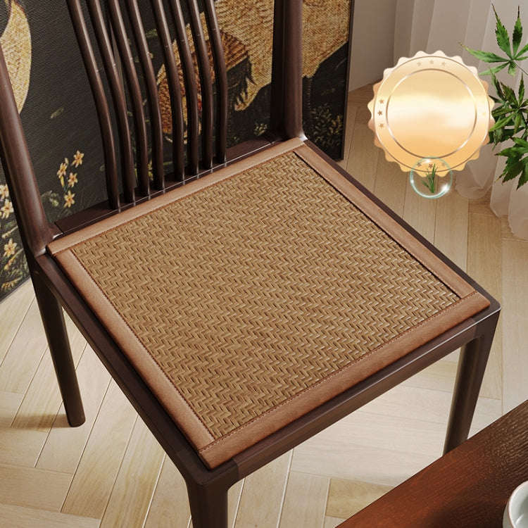 Summer Cattail Woven Cooler Seat Cushion Silk Breathable Chair Cushion, Size: 40x40cm(Gray)