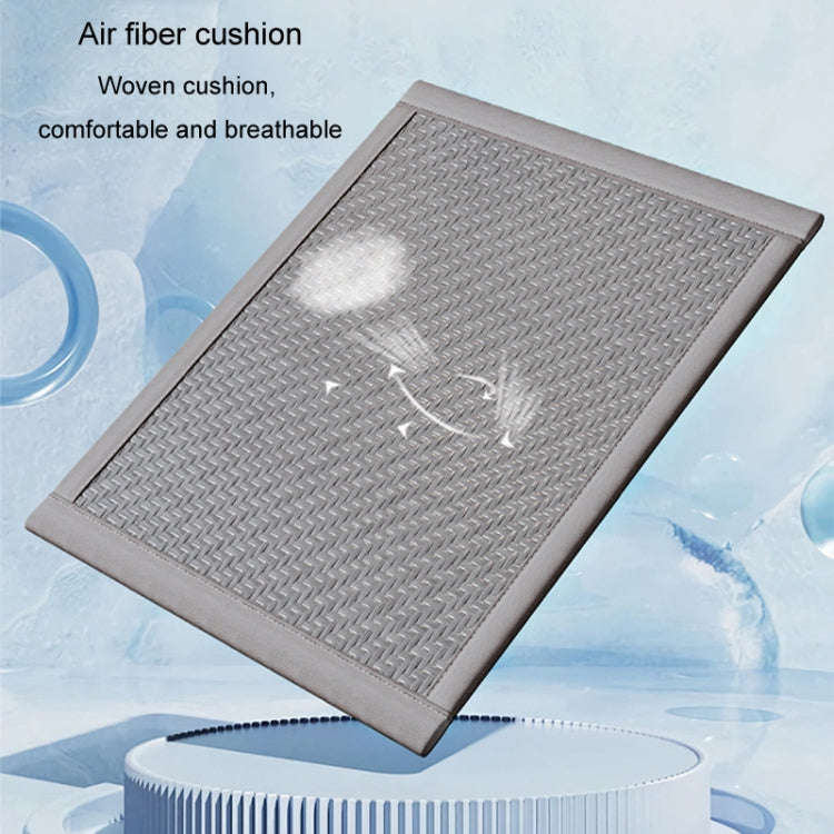Summer Cattail Woven Cooler Seat Cushion Silk Breathable Chair Cushion, Size: 45x45cm(Gray)