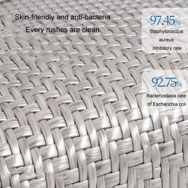 Summer Cattail Woven Cooler Seat Cushion Silk Breathable Chair Cushion, Size: 45x45cm(Gray)