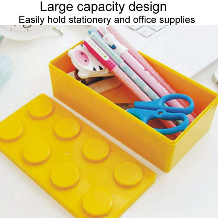 Household Stackable Building Block Organizer Student Desktop Plastic Storage Box, Model: Rectangu...