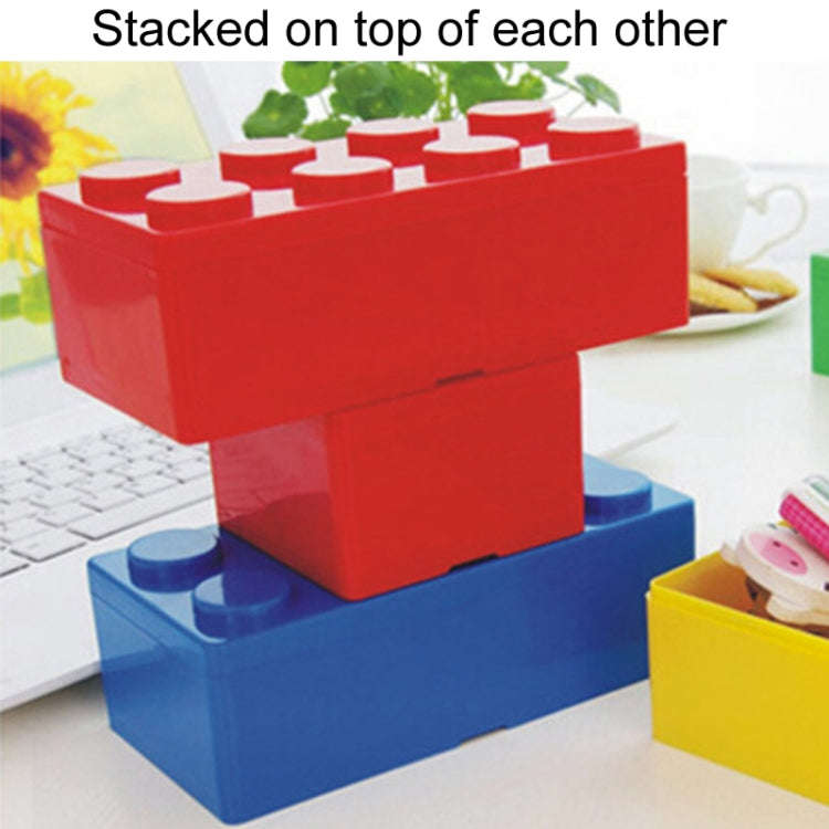 Household Stackable Building Block Organizer Student Desktop Plastic Storage Box, Model: Rectangu...