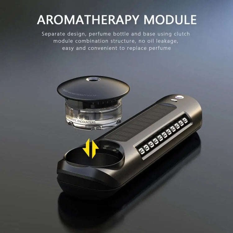 Solar Car Smart Spray Aromatherapy Machine Parking Sign(Gray)