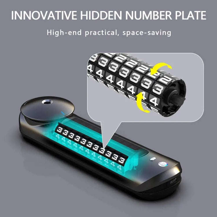 Solar Car Smart Spray Aromatherapy Machine Parking Sign(Gray)