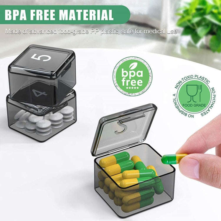 Monthly Pill Organizer 30 Days Pill Box Easy-Open Large Capacity Medicine Case(Transparent)