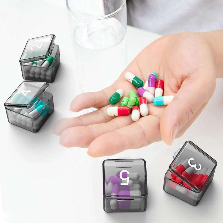 Monthly Pill Organizer 30 Days Pill Box Easy-Open Large Capacity Medicine Case(Transparent)