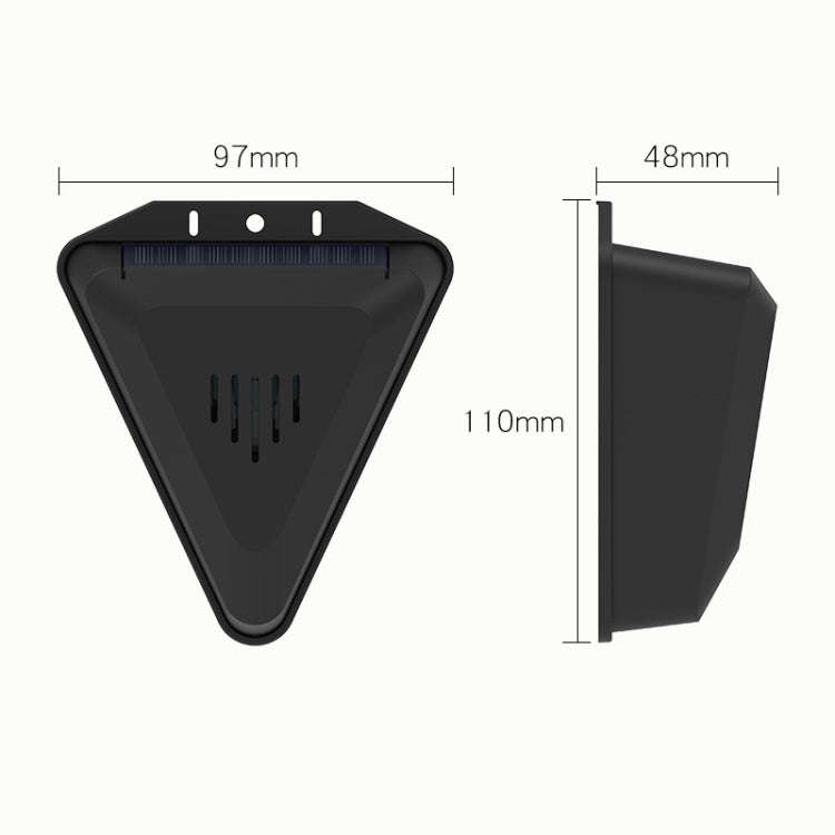 N911Q Solar Bird Repeller Orchard And Fish Pond Animal Repellent(Black)
