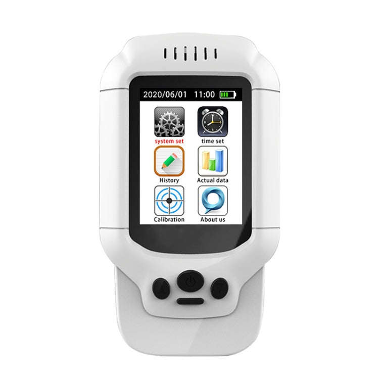 8-In-1 Air Quality Detector PM2.5 / PM1.0 / PM10 / HCHO / TVOC / O3 / Temperature / Humidity Monitor