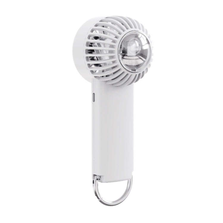 Outdoor Handheld Ice Air Conditioning Fan Astronaut Night Light Semiconductor Cooling Fan(White)