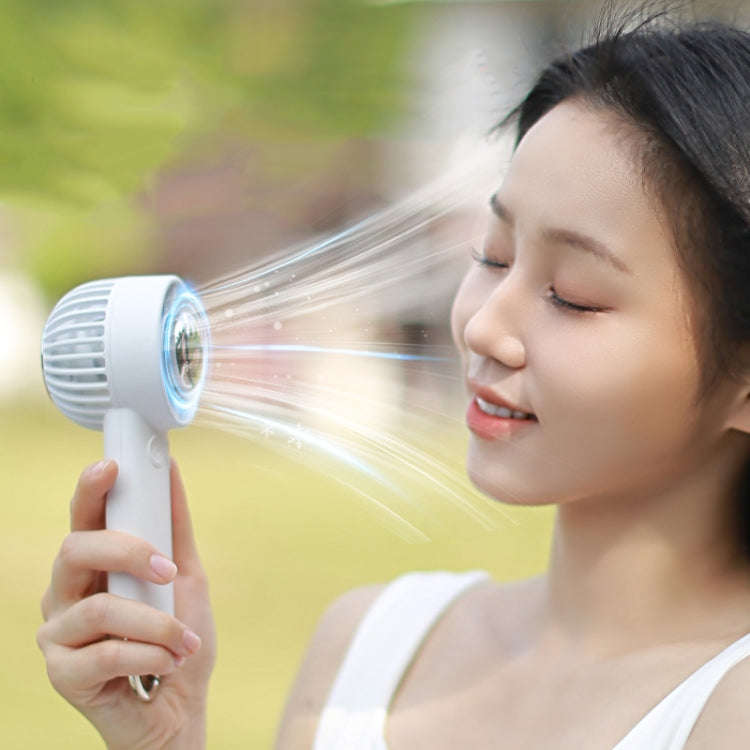 Outdoor Handheld Ice Air Conditioning Fan Astronaut Night Light Semiconductor Cooling Fan(Light B...