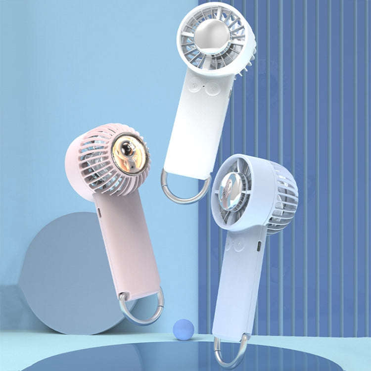 Outdoor Handheld Ice Air Conditioning Fan Astronaut Night Light Semiconductor Cooling Fan(Light B...