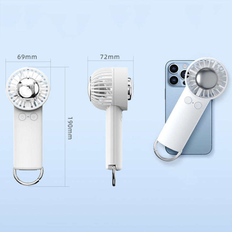 Outdoor Handheld Ice Air Conditioning Fan Astronaut Night Light Semiconductor Cooling Fan(Light B...