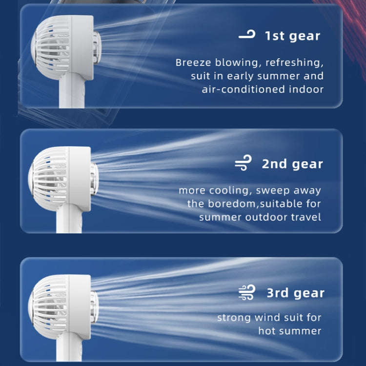 Outdoor Handheld Ice Air Conditioning Fan Astronaut Night Light Semiconductor Cooling Fan(Light B...