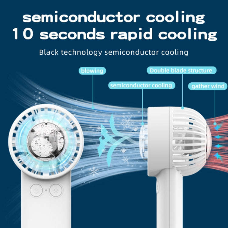 Outdoor Handheld Ice Air Conditioning Fan Astronaut Night Light Semiconductor Cooling Fan(Light B...