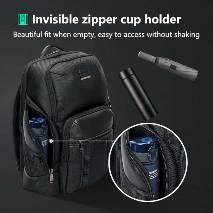 Bopai 61-123561 Large Capacity Business Trip Laptop Backpack(Black)