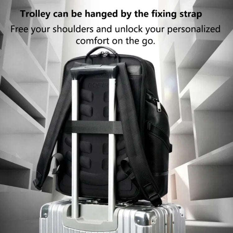 Bopai 61-123561 Large Capacity Business Trip Laptop Backpack(Black)
