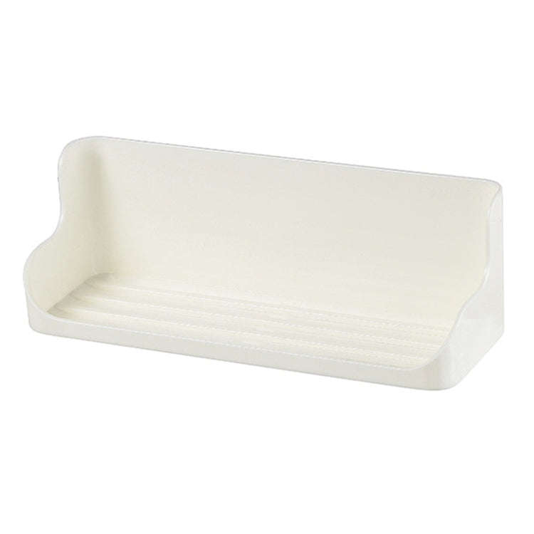 Wall Mounted No-Punch Bedside Eyeglasses Storage Box Bathroom Toiletries Drainage Shelf(White)