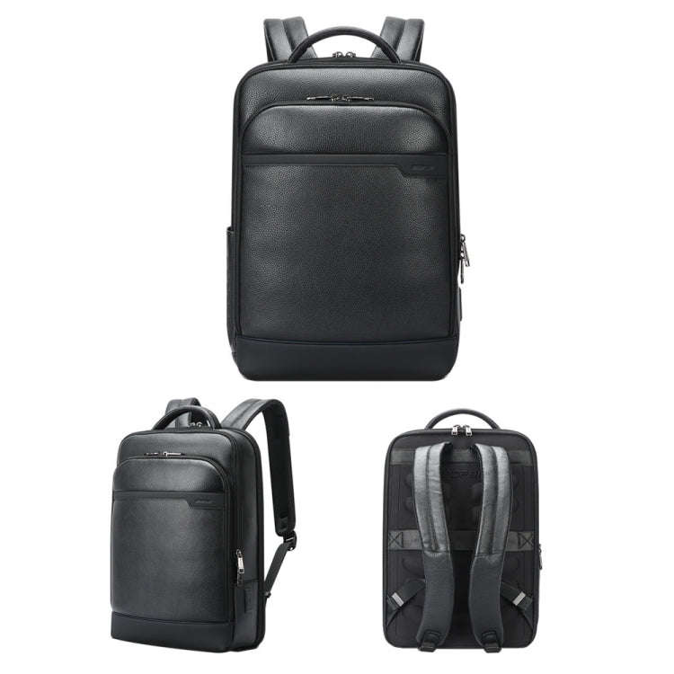 Bopai 61-122391 Large-capacity First-layer Cowhide Business Laptop Backpack With USB+Type-C Port(...