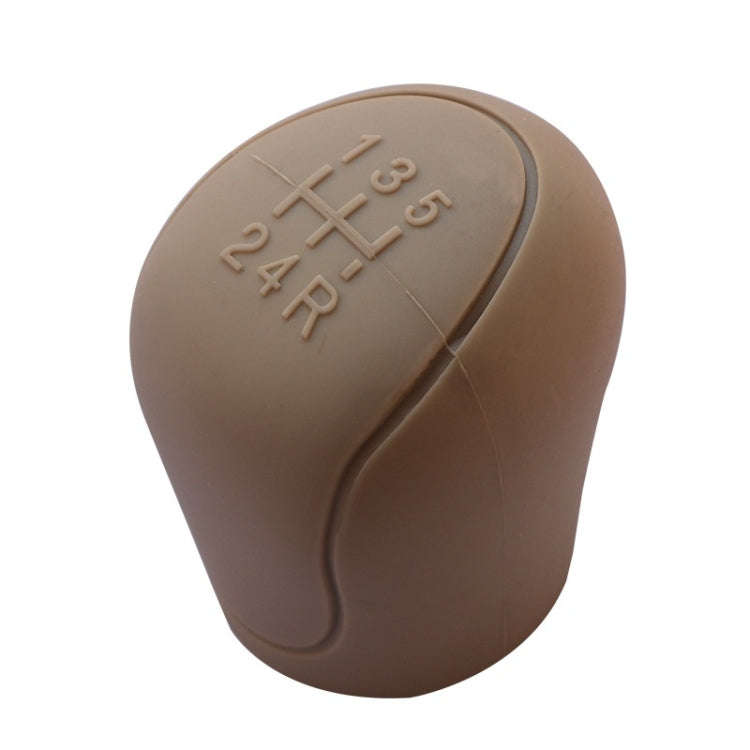 Automotive Silicone Manual Automatic Shift Lever Protective Cover, Size: Gear Shift Beige