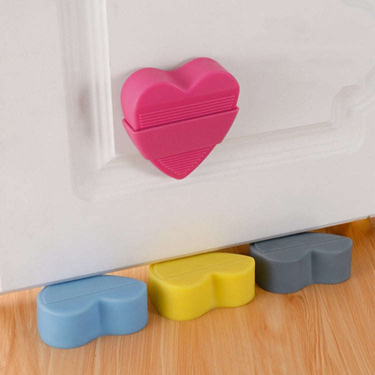 PVC Windproof Door Stopper Household Door Stopper With Storage Box(Pink)