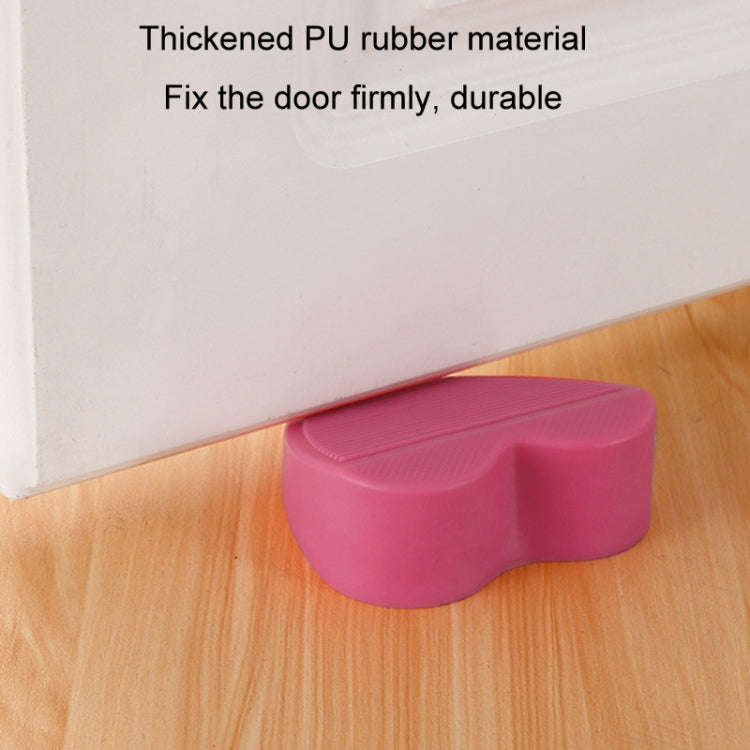 PVC Windproof Door Stopper Household Door Stopper With Storage Box(Pink)