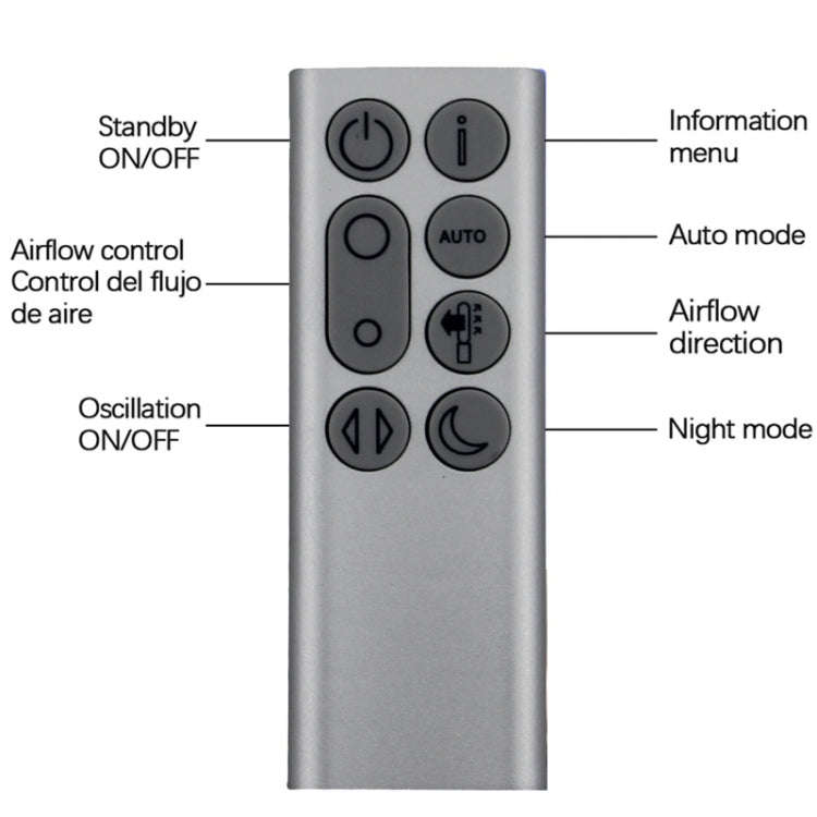 For Dyson TP04 TP06 TP09 DP04  Air Purifier Bladeless Fan Remote Control(Style 7)