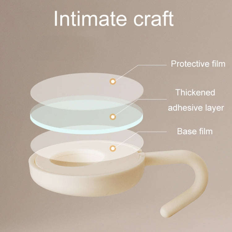 4pcs /Set Household Wall Hanging Hooks Dormitory Non-Marking Punch-Free Adhesive Hooks(Beige)