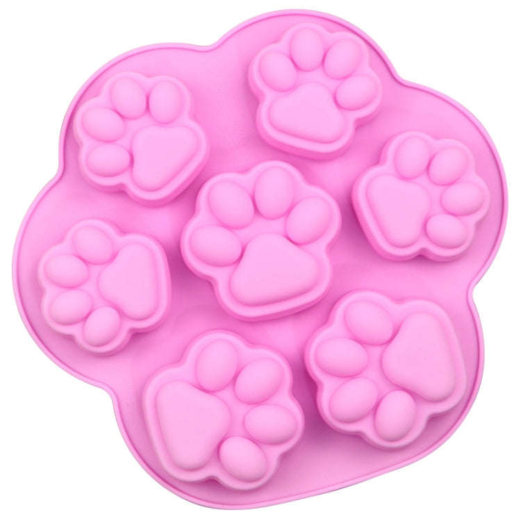 7 Cells Small and Large Cat Paw Silicone Cake Mould Cartoon DIY Handmade Essential Oil Soap Mould...