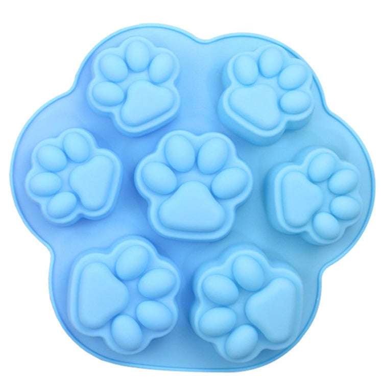 7 Cells Small and Large Cat Paw Silicone Cake Mould Cartoon DIY Handmade Essential Oil Soap Mould...