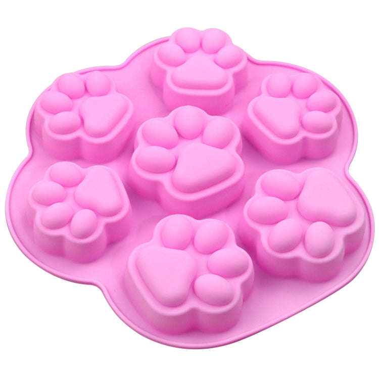 7 Cells Small and Large Cat Paw Silicone Cake Mould Cartoon DIY Handmade Essential Oil Soap Mould...