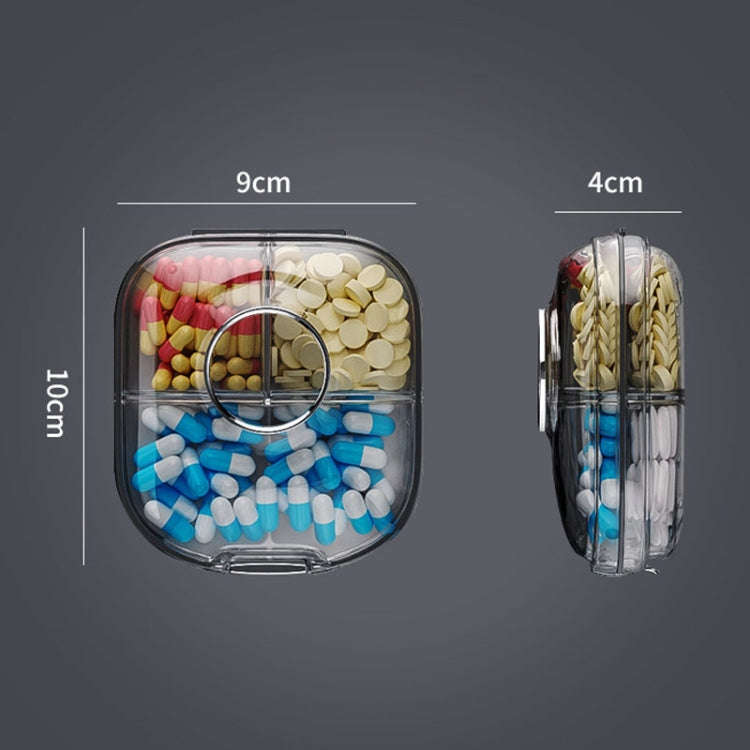 Multi-functional Portable Mini Pill Dispenser Organizer(Cream)